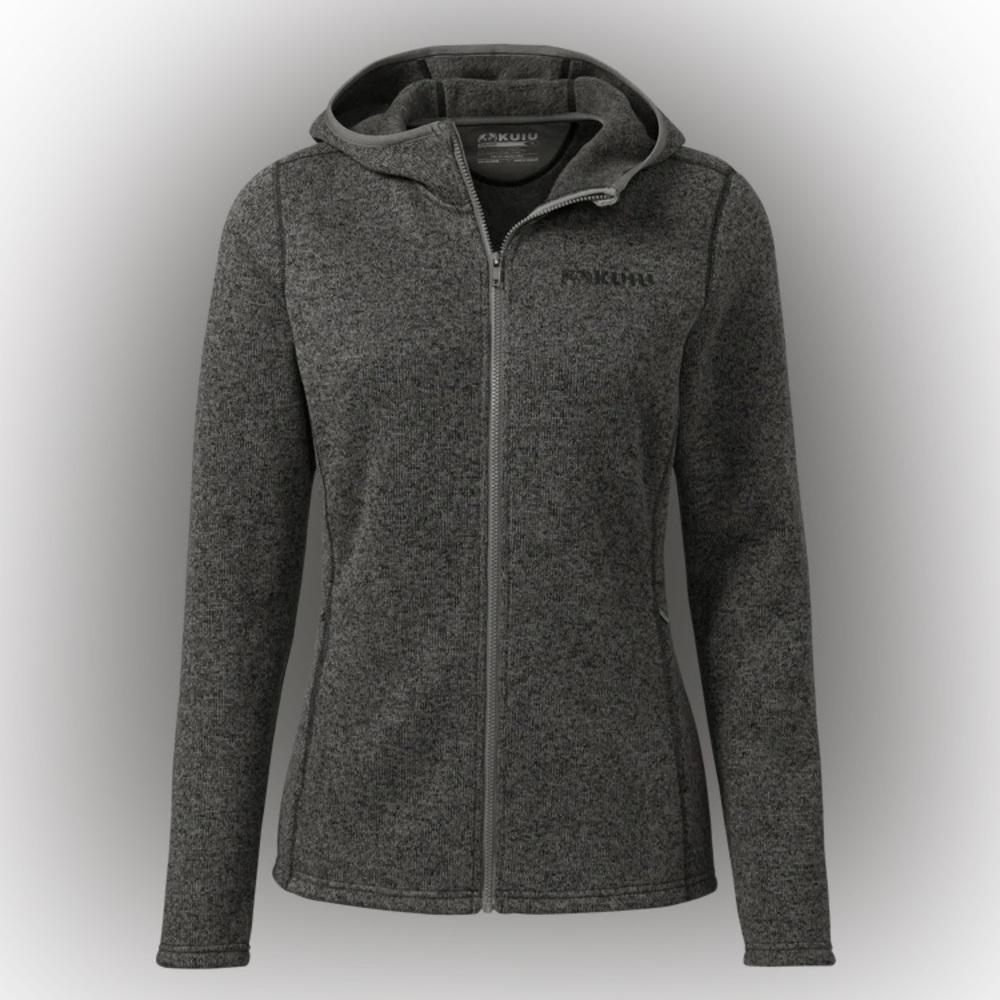 NWOT: KUIU Women’s Base Camp Hooded Sweater in Charcoal Heather